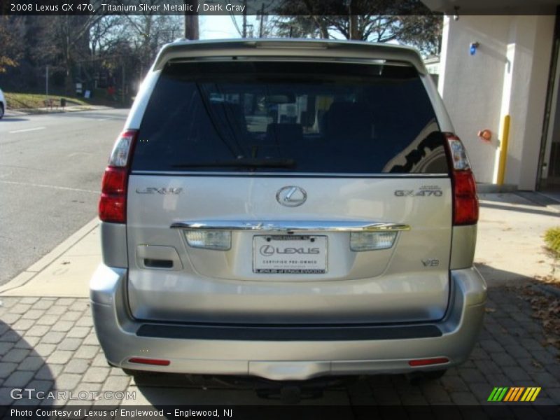 Titanium Silver Metallic / Dark Gray 2008 Lexus GX 470