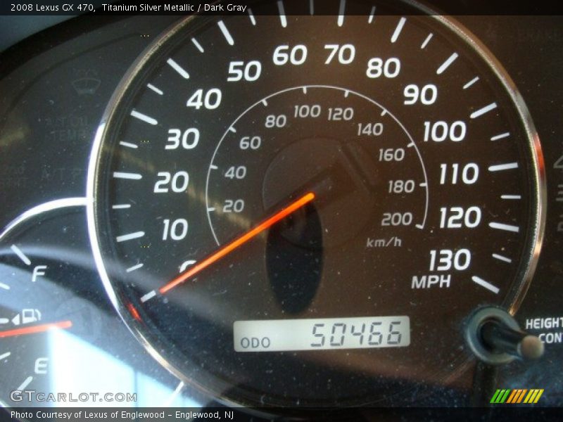 Titanium Silver Metallic / Dark Gray 2008 Lexus GX 470