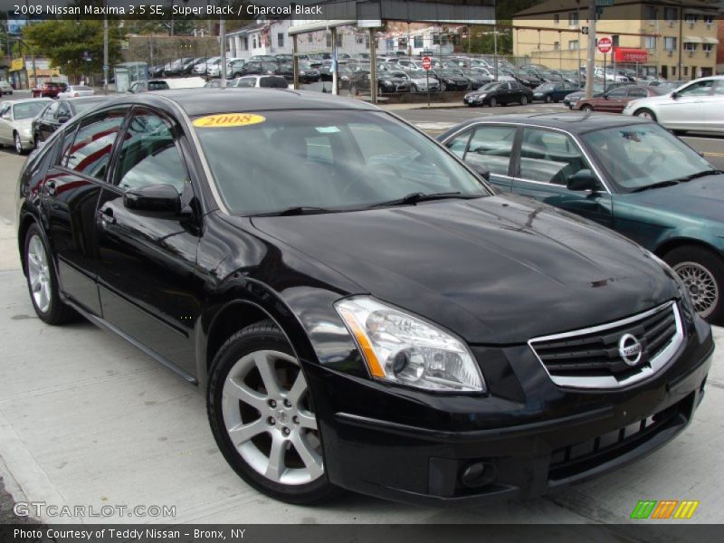 Super Black / Charcoal Black 2008 Nissan Maxima 3.5 SE