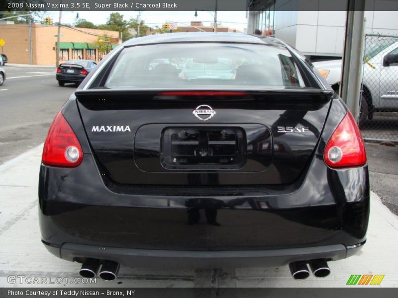 Super Black / Charcoal Black 2008 Nissan Maxima 3.5 SE