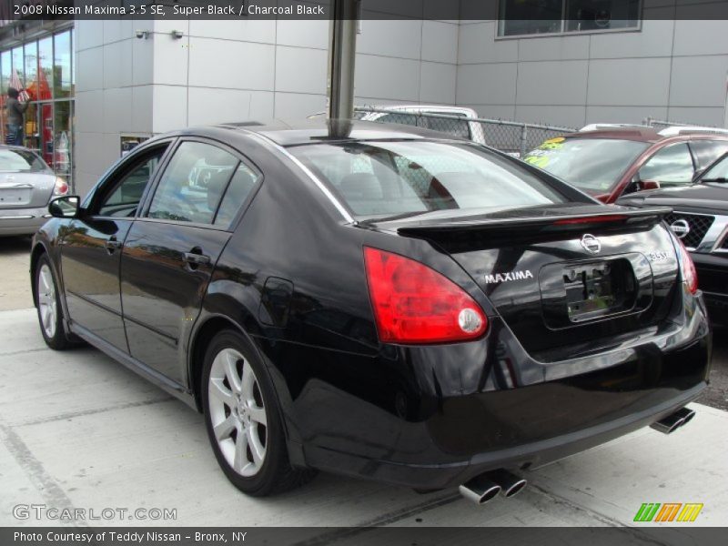 Super Black / Charcoal Black 2008 Nissan Maxima 3.5 SE