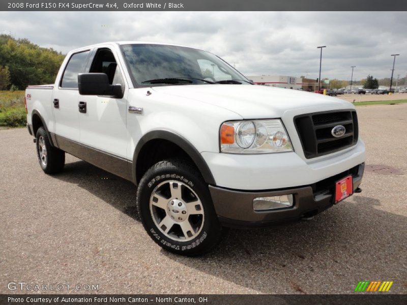 Oxford White / Black 2008 Ford F150 FX4 SuperCrew 4x4
