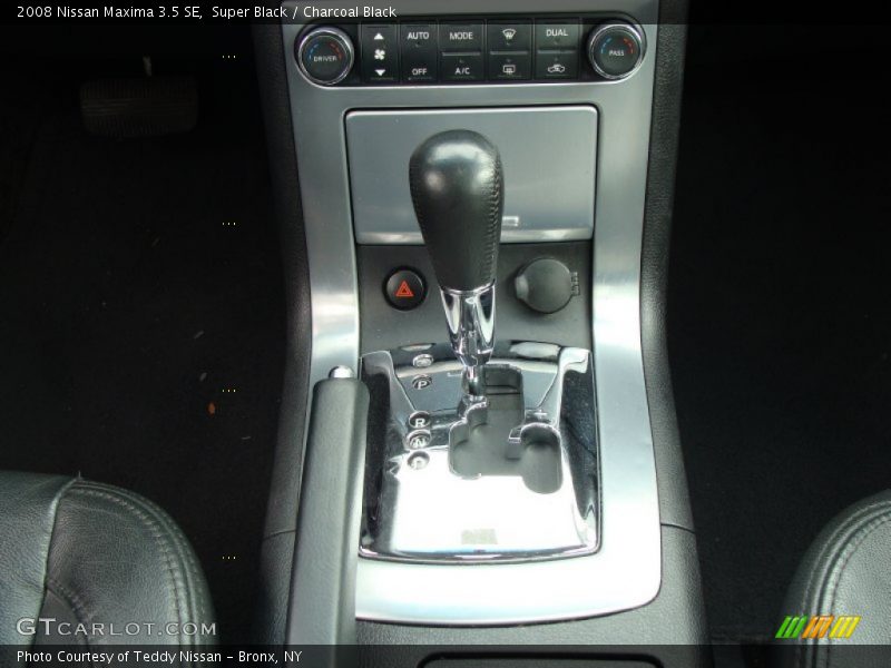 Super Black / Charcoal Black 2008 Nissan Maxima 3.5 SE