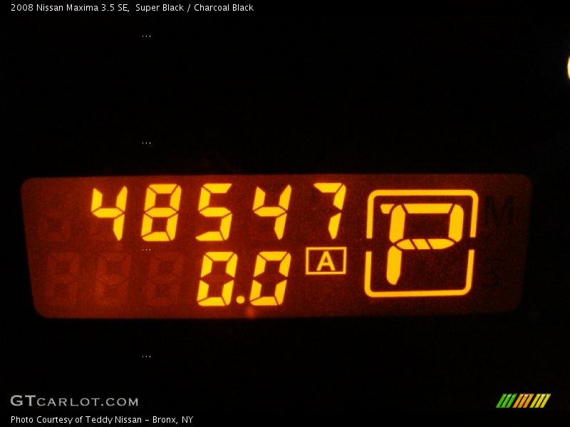 Super Black / Charcoal Black 2008 Nissan Maxima 3.5 SE