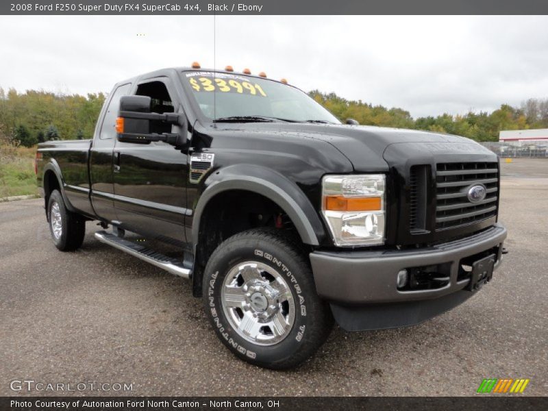 Black / Ebony 2008 Ford F250 Super Duty FX4 SuperCab 4x4