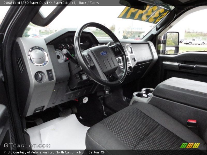 Black / Ebony 2008 Ford F250 Super Duty FX4 SuperCab 4x4