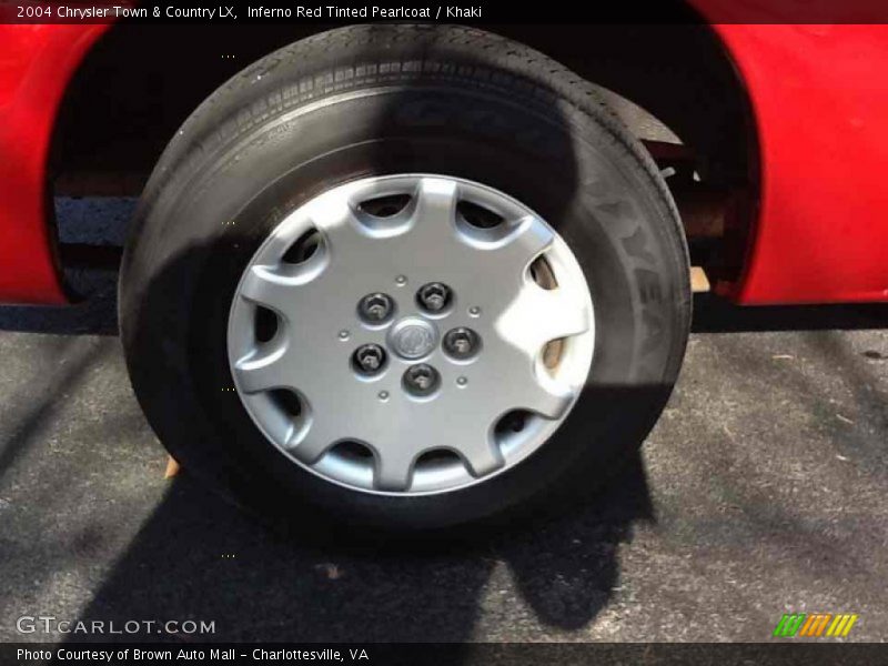 Inferno Red Tinted Pearlcoat / Khaki 2004 Chrysler Town & Country LX