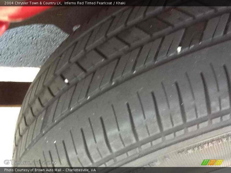 Inferno Red Tinted Pearlcoat / Khaki 2004 Chrysler Town & Country LX