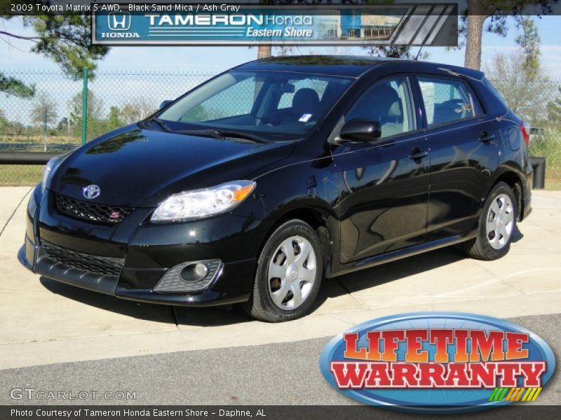 Black Sand Mica / Ash Gray 2009 Toyota Matrix S AWD