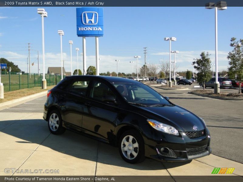 Black Sand Mica / Ash Gray 2009 Toyota Matrix S AWD