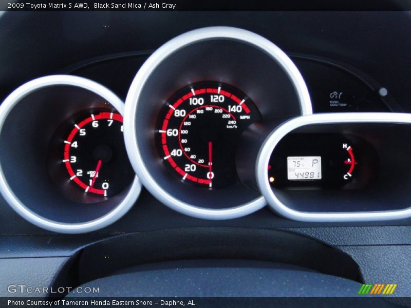 Black Sand Mica / Ash Gray 2009 Toyota Matrix S AWD