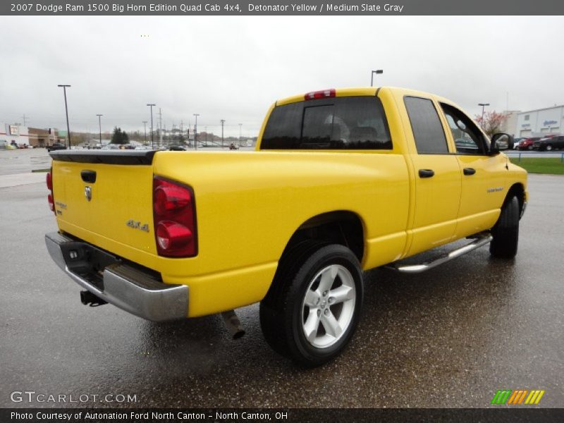 Detonator Yellow / Medium Slate Gray 2007 Dodge Ram 1500 Big Horn Edition Quad Cab 4x4