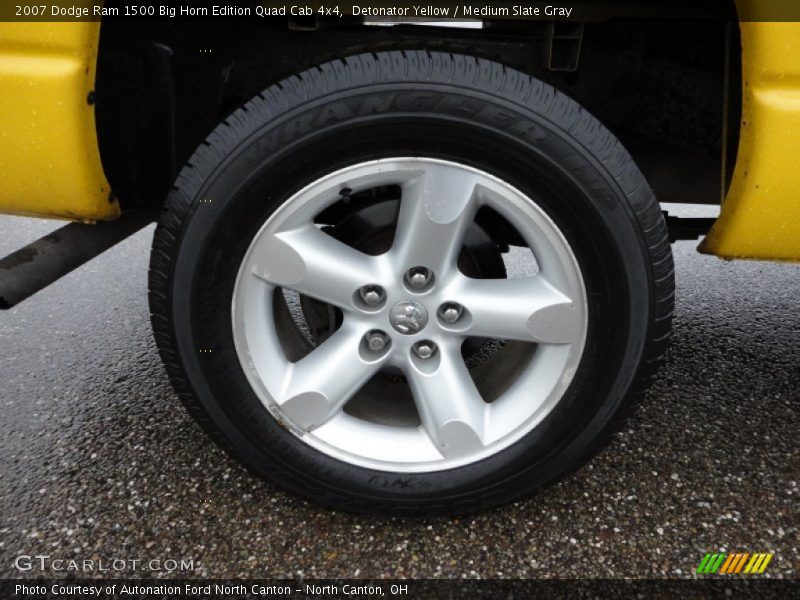 Detonator Yellow / Medium Slate Gray 2007 Dodge Ram 1500 Big Horn Edition Quad Cab 4x4