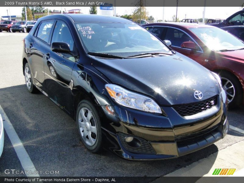 Black Sand Mica / Ash Gray 2009 Toyota Matrix S AWD