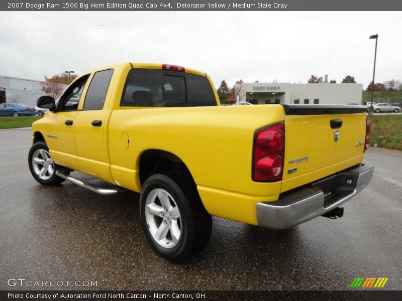 Detonator Yellow / Medium Slate Gray 2007 Dodge Ram 1500 Big Horn Edition Quad Cab 4x4