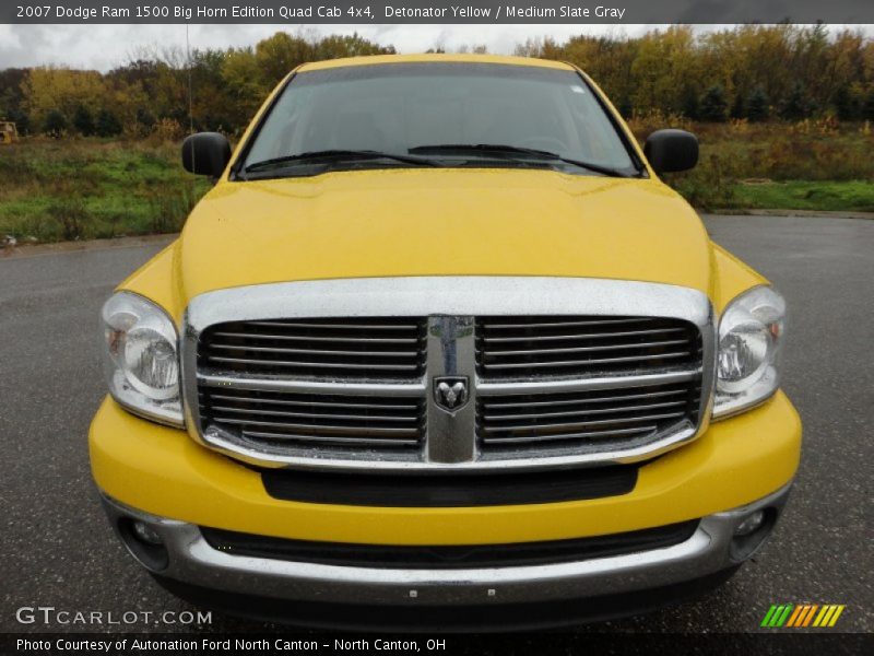 Detonator Yellow / Medium Slate Gray 2007 Dodge Ram 1500 Big Horn Edition Quad Cab 4x4