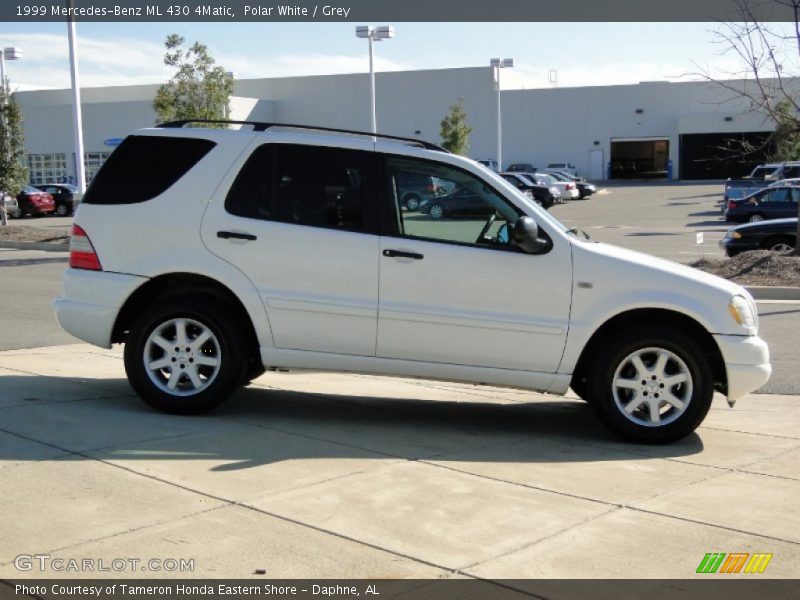 Polar White / Grey 1999 Mercedes-Benz ML 430 4Matic