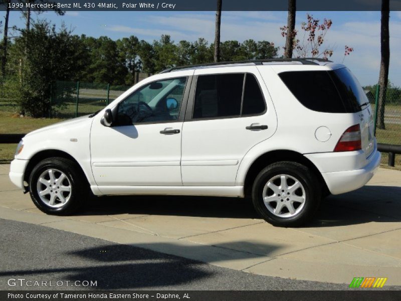 Polar White / Grey 1999 Mercedes-Benz ML 430 4Matic