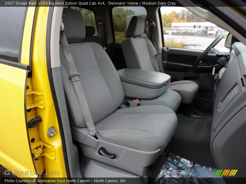 Detonator Yellow / Medium Slate Gray 2007 Dodge Ram 1500 Big Horn Edition Quad Cab 4x4