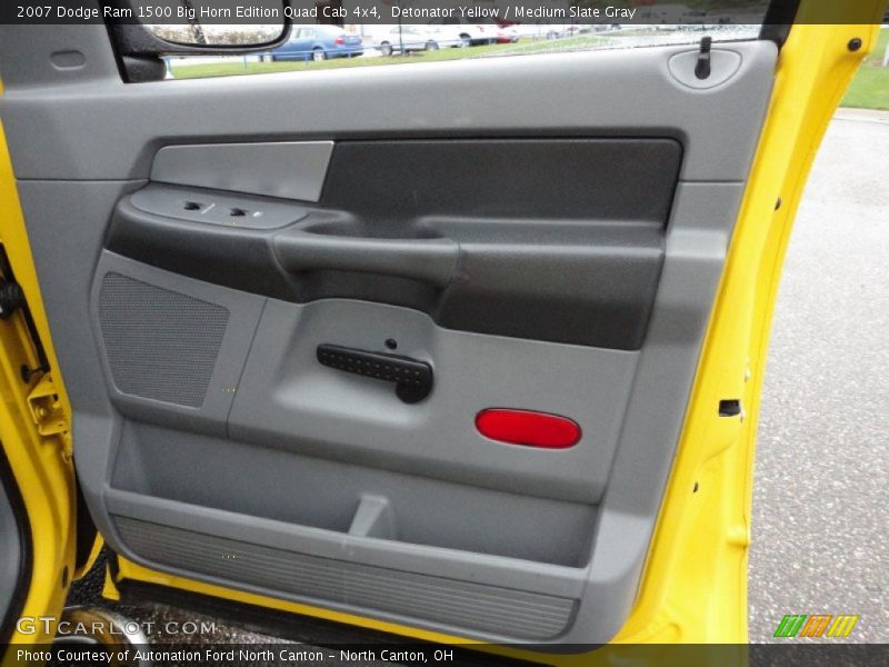 Detonator Yellow / Medium Slate Gray 2007 Dodge Ram 1500 Big Horn Edition Quad Cab 4x4