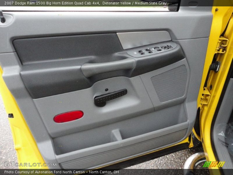 Detonator Yellow / Medium Slate Gray 2007 Dodge Ram 1500 Big Horn Edition Quad Cab 4x4