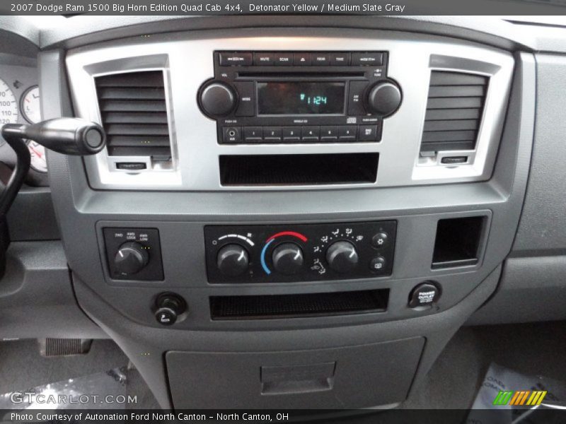 Detonator Yellow / Medium Slate Gray 2007 Dodge Ram 1500 Big Horn Edition Quad Cab 4x4