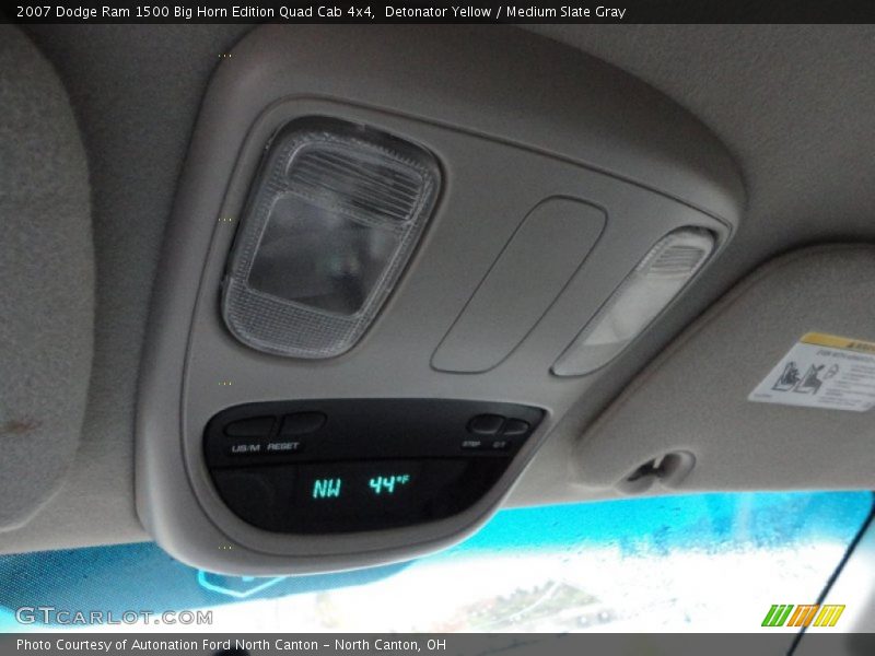 Detonator Yellow / Medium Slate Gray 2007 Dodge Ram 1500 Big Horn Edition Quad Cab 4x4