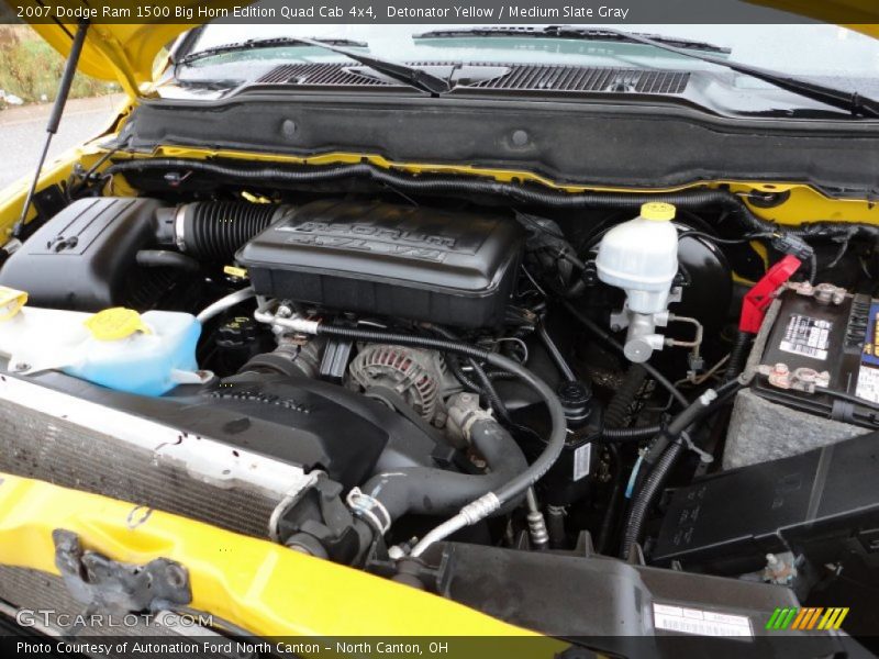 Detonator Yellow / Medium Slate Gray 2007 Dodge Ram 1500 Big Horn Edition Quad Cab 4x4