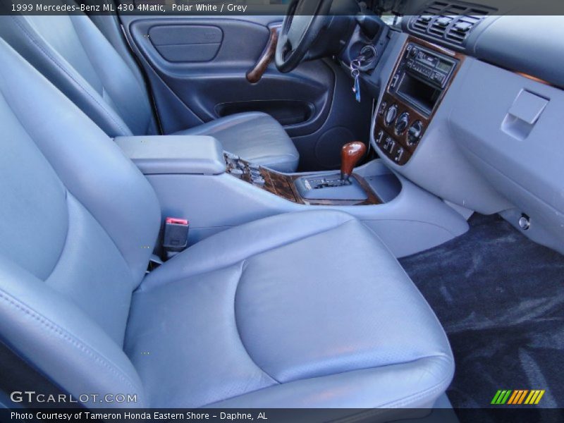 Polar White / Grey 1999 Mercedes-Benz ML 430 4Matic