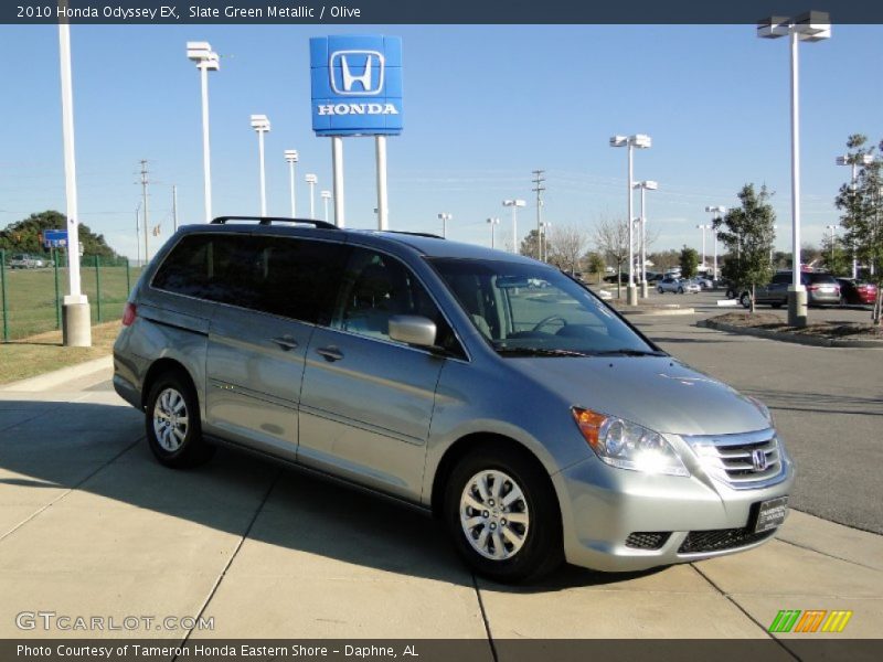 Slate Green Metallic / Olive 2010 Honda Odyssey EX