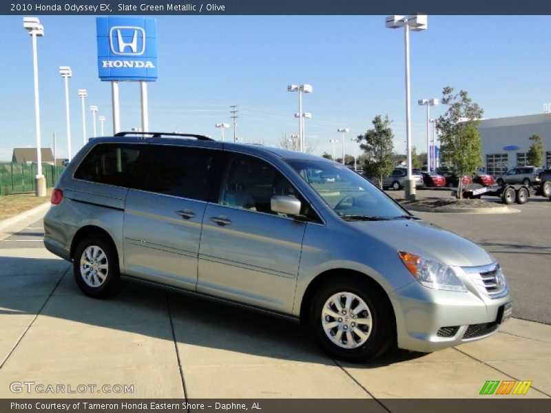 Slate Green Metallic / Olive 2010 Honda Odyssey EX
