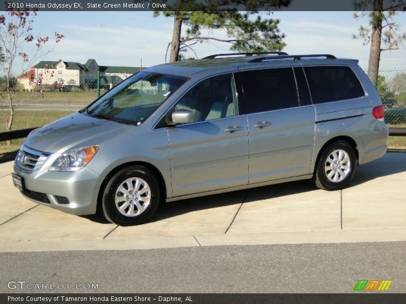 Slate Green Metallic / Olive 2010 Honda Odyssey EX