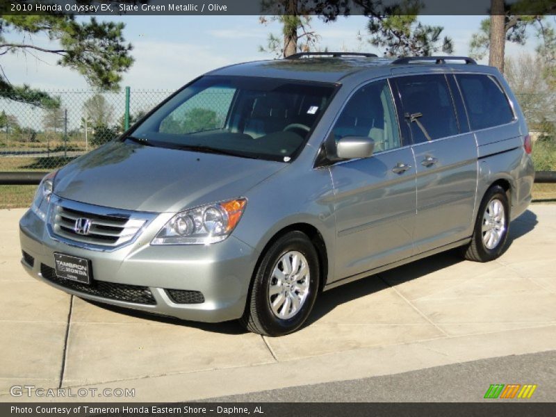 Slate Green Metallic / Olive 2010 Honda Odyssey EX