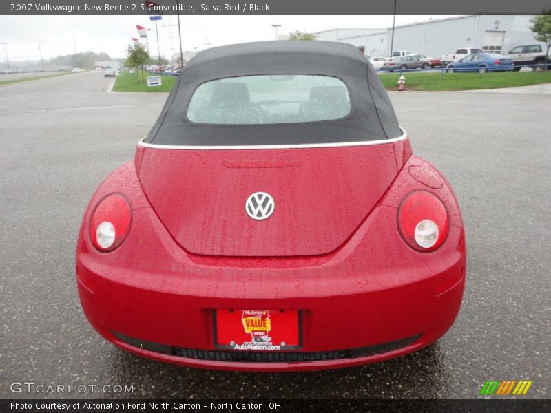 Salsa Red / Black 2007 Volkswagen New Beetle 2.5 Convertible