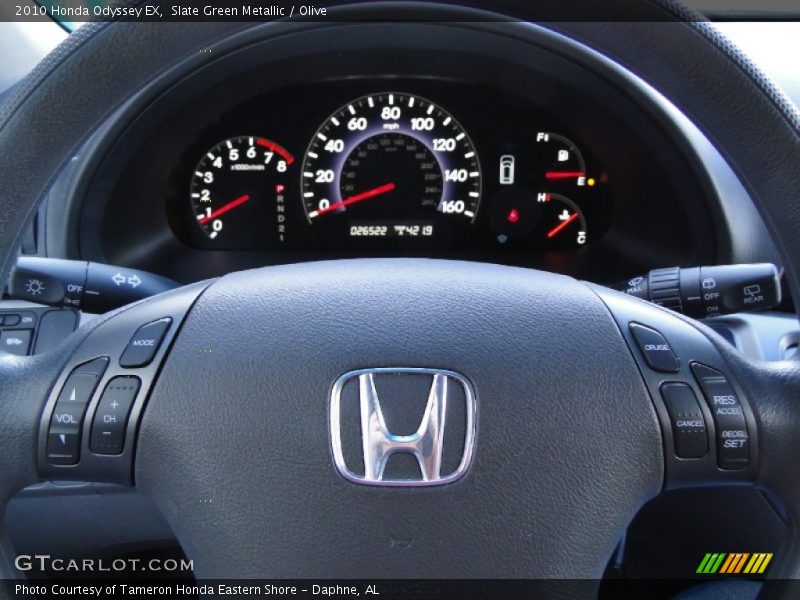 Slate Green Metallic / Olive 2010 Honda Odyssey EX