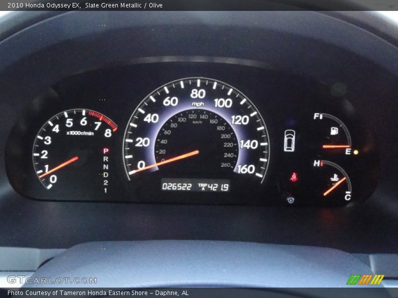 Slate Green Metallic / Olive 2010 Honda Odyssey EX