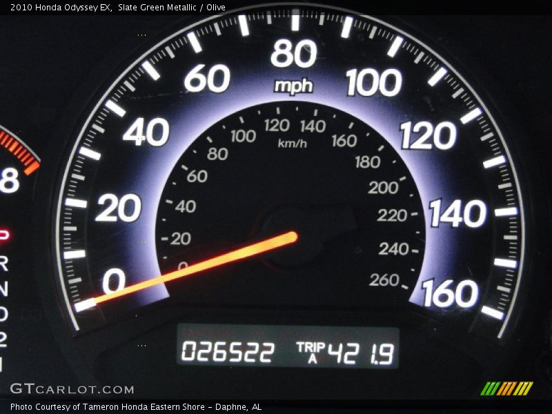 Slate Green Metallic / Olive 2010 Honda Odyssey EX