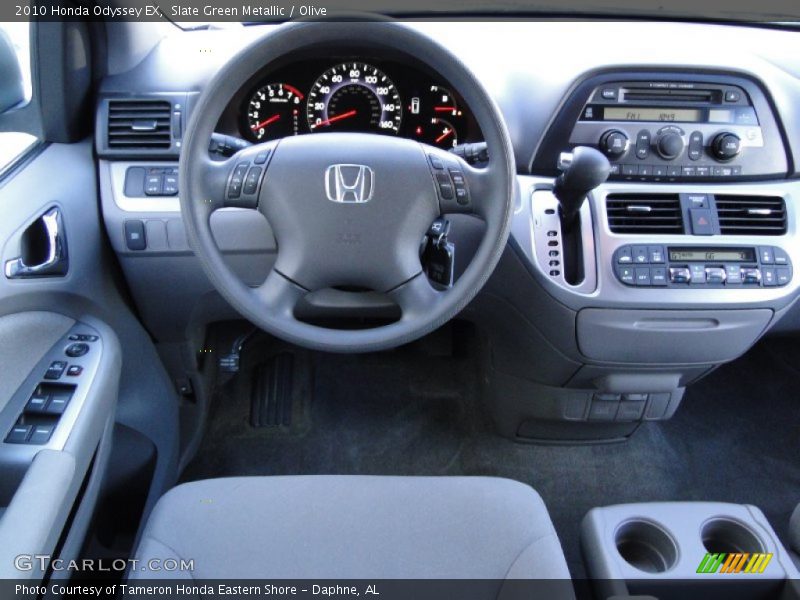 Slate Green Metallic / Olive 2010 Honda Odyssey EX