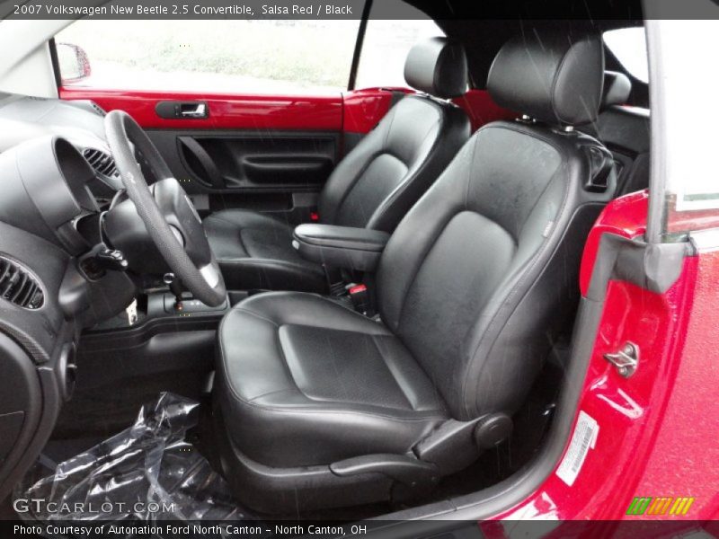 Salsa Red / Black 2007 Volkswagen New Beetle 2.5 Convertible