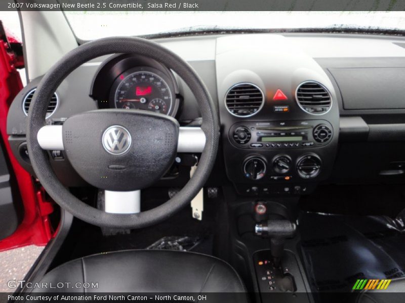 Salsa Red / Black 2007 Volkswagen New Beetle 2.5 Convertible