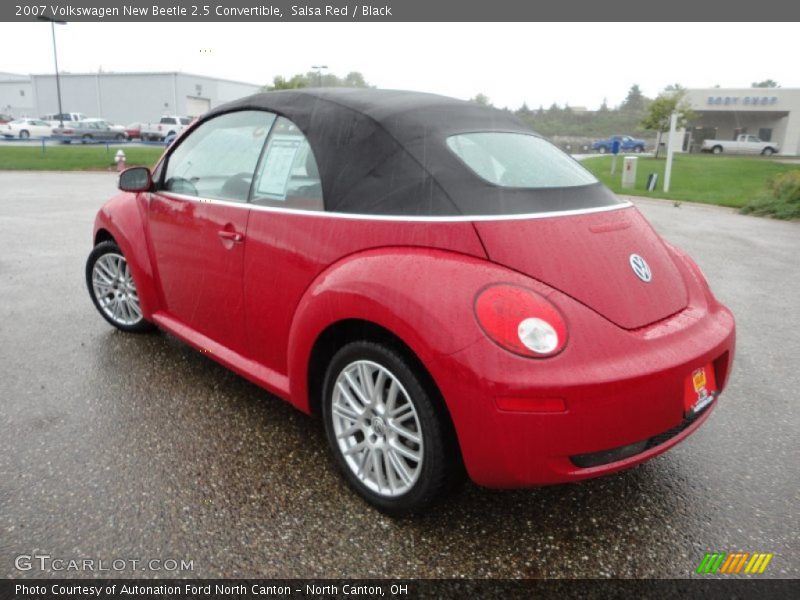Salsa Red / Black 2007 Volkswagen New Beetle 2.5 Convertible
