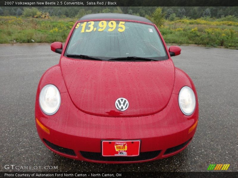 Salsa Red / Black 2007 Volkswagen New Beetle 2.5 Convertible