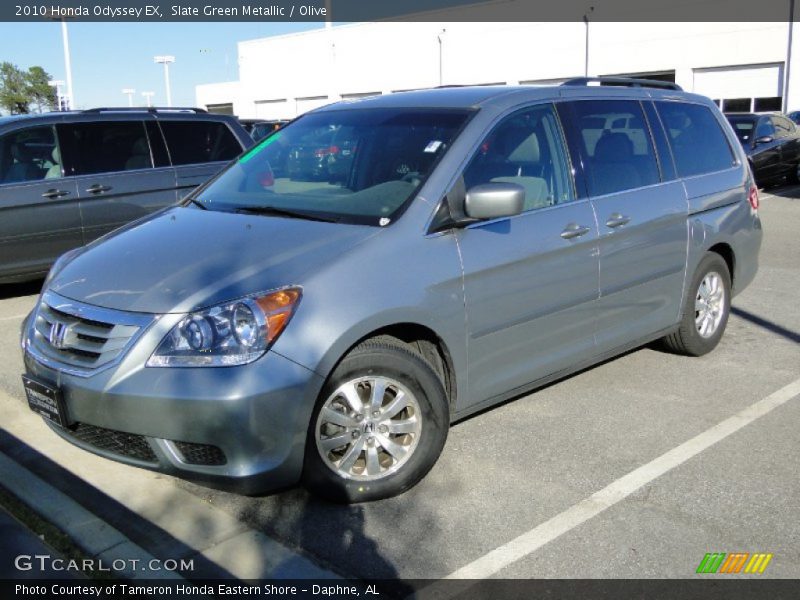 Slate Green Metallic / Olive 2010 Honda Odyssey EX