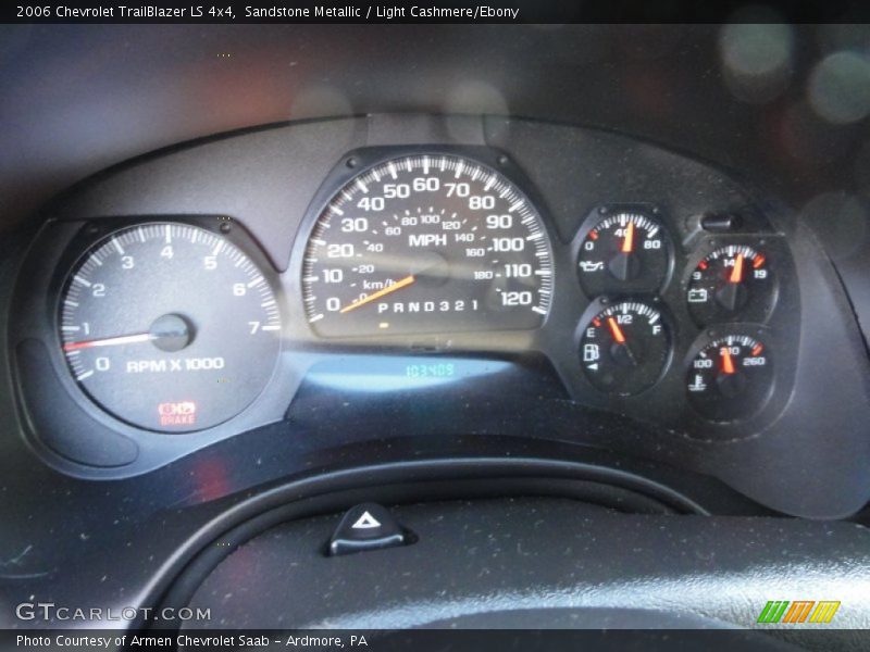 Sandstone Metallic / Light Cashmere/Ebony 2006 Chevrolet TrailBlazer LS 4x4