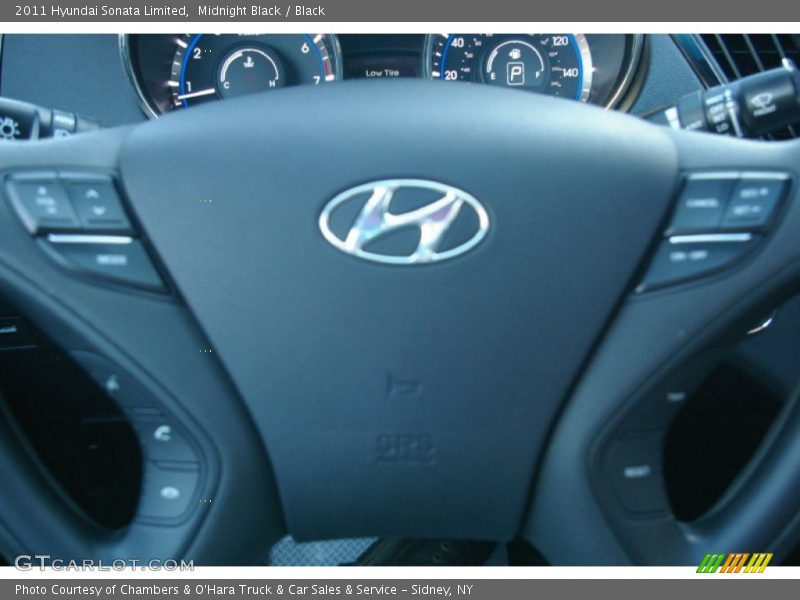 Midnight Black / Black 2011 Hyundai Sonata Limited
