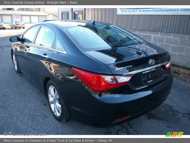 Midnight Black / Black 2011 Hyundai Sonata Limited
