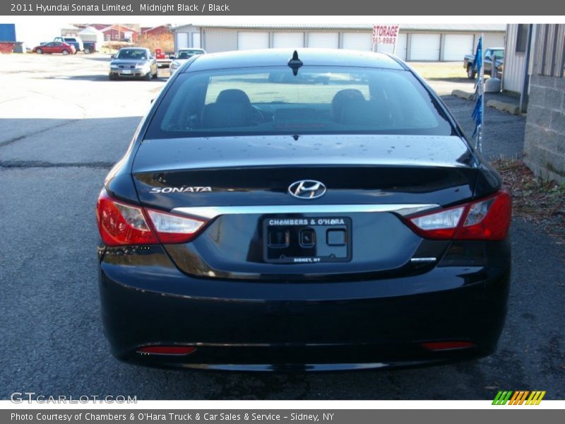 Midnight Black / Black 2011 Hyundai Sonata Limited