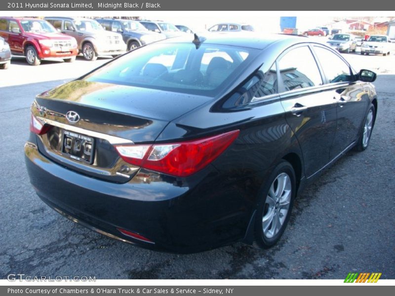 Midnight Black / Black 2011 Hyundai Sonata Limited