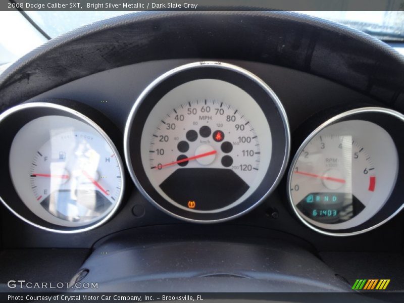 Bright Silver Metallic / Dark Slate Gray 2008 Dodge Caliber SXT