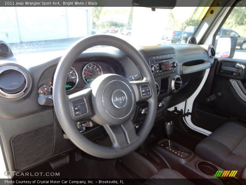 Bright White / Black 2011 Jeep Wrangler Sport 4x4